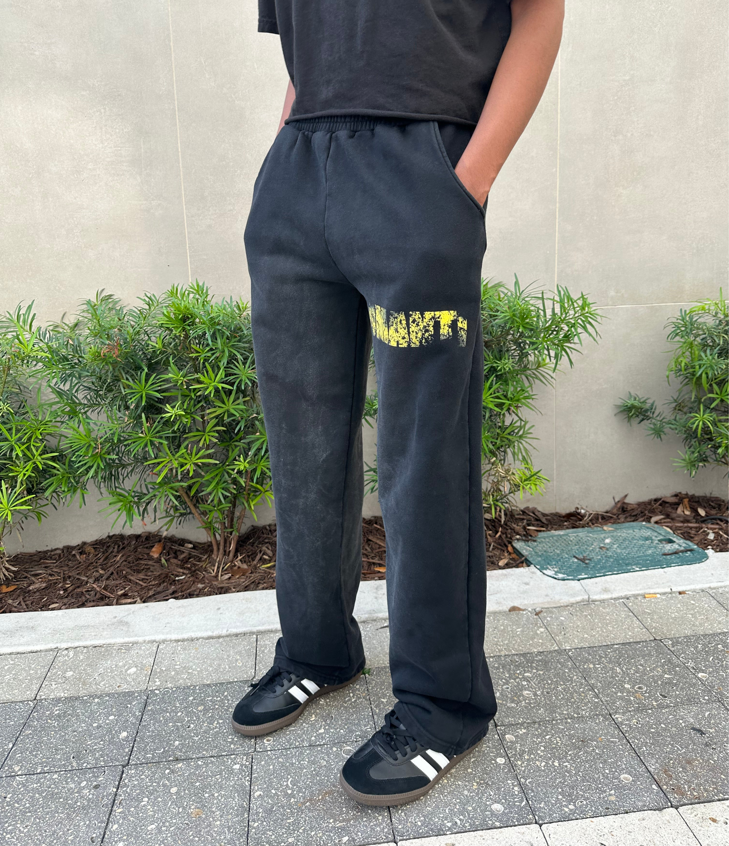 "COAL" BLACK SWEATS